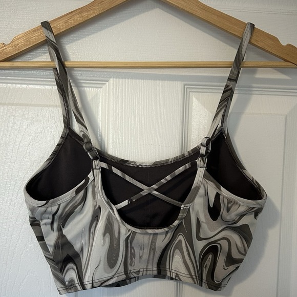 Victoria's Secret Pink Active Marble Print Low Impact Activewear Sports Bra - Picture 2 of 2